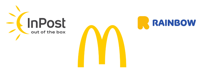 Przykładowe loga w kolorze żółtym